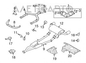 Catalizator stânga Infiniti G37 4d 10-14 2wd