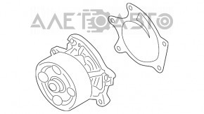 Pompa de apă Nissan Rogue 21-22 2.5 construită în Japonia