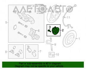 Rulment roată spate stânga Mazda 3 14-18 BM nou OEM original