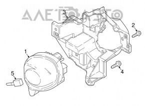 Противотуманная фара птф левая Mazda CX-5 17-