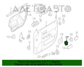 Butoanele de memorie pentru scaunul din față stânga al Ford Flex 09-12 pre-restilizare.