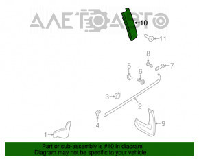 Capacul geamului din spate, lateral stânga, Ford Flex 09-19