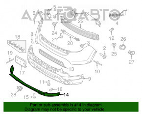 Buza bara fata Ford Explorer 11-15 pre-restilizare.