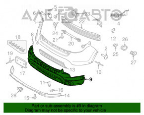 Bara față partea de jos Ford Explorer 11-15 pre-restilizare sub PTF