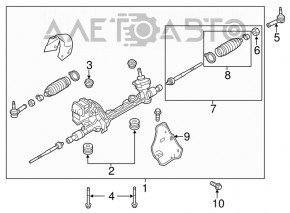 Bară de direcție Ford Explorer 11-15 pre-restilizare