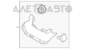 Capac spate pentru a doua bancă de scaune, stânga, Ford Explorer 11-19, negru.