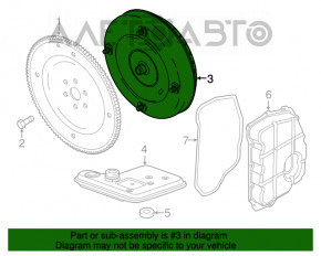 Convertor hidraulic Ford Escape MK3 13-19 2.0T T6FMID FWD 128k