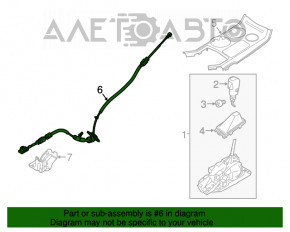 Cablu de transmisie a cutiei de viteze Ford Explorer 11-19 select shift