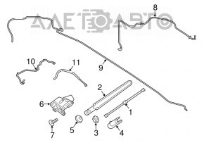 Frânghie spate de ștergător Lincoln MKC 15- nouă originală OEM