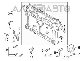 Планка замка капота Mazda3 MPS 09-13