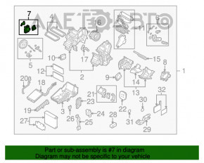 Actuator motor pentru acționarea sistemului de încălzire și aer condiționat pentru Mazda3 MPS 09-13