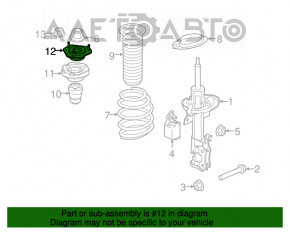 Опора амортизатора передняя левая Ford Fiesta 11-19