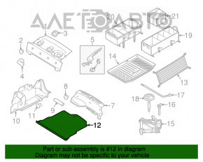 Capacul portbagajului Ford Fiesta 11-19 4 uși