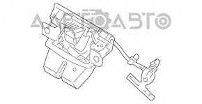 Capac portbagaj Ford Fiesta 11-19 4 uși