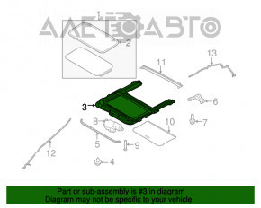 Mecanismul de deschidere a portbagajului pentru Ford Fiesta 11-19