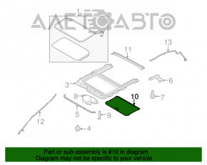 Perdeaua portbagajului Ford Fiesta 11-19