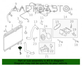 Suportul de radiator stânga pentru Ford Ecosport 18-22