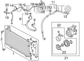 Компрессор кондиционера Mazda 6 13-21 usa