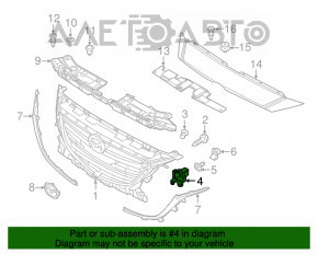 Suport grila radiator dreapta Mazda 3 14-16 BM pre-restilizare, nou, original