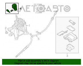 Ручка КПП Mazda CX-5 17- кожа, царапины