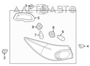 Lampa exterioară aripă dreapta Mazda 3 14-18 BM cu LED