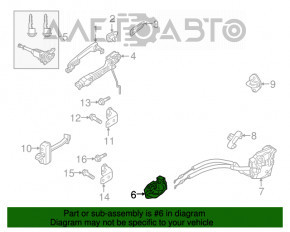 Ручка двери внутренняя передняя левая Mazda 3 14-18 BM серебро