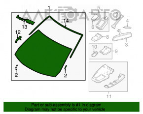 Parbriz Mazda 3 14-18 BM cu senzor de ploaie