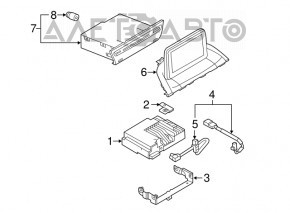 Монитор, дисплей Mazda 3 14-16 BM дорест