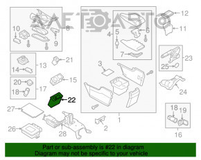 Audio Auxiliary USB SD Card Port Hub Mazda 3 14-18 BM