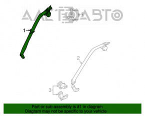 Centura de siguranță din spate dreapta pentru Mazda 3 14-18 BM, culoare neagră