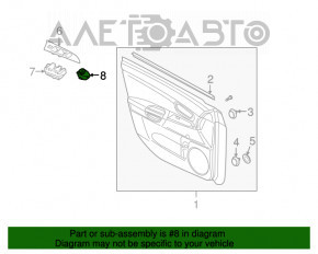 Controlul oglinzilor electrice stânga față Mazda3 03-08