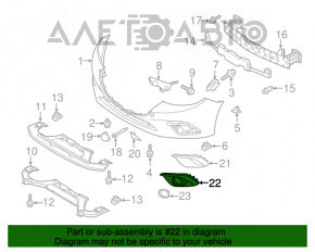 Cadru far stanga Mazda 3 14-16 BM pre-restilizare, nou, original OEM