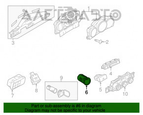 Butonul Start Stop Mazda CX-5 17- fără crom