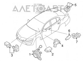 Senzor airbag usa stanga Ford Transit Connect MK2 13-