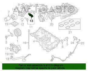 Корпус масляного фильтра Ford Mustang mk6 15- 3.7