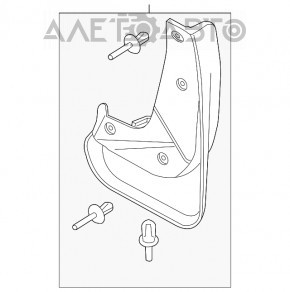 Bara de noroi din față dreapta Ford Focus mk3 11-18 4d