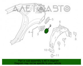 Capacul rezervorului de combustibil cu carcasă Ford Focus mk3 11-18 4d