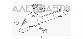 Накладка задней стойки правая Ford Focus mk3 11-18 5d черная, слом креп