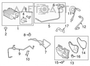 Separatoarele de gaze ale carterului Ford Fusion mk5 13-20 1.6T