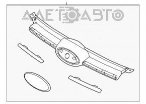 Grila radiatorului Ford Focus mk3 11-14 facelift SUA fără emblemă, nou, aftermarket.