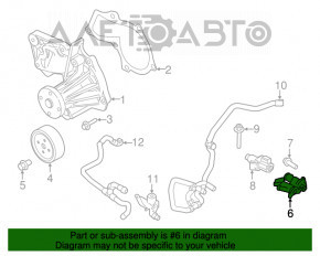 Corpul termostatului Ford Escape MK3 13-16 1.6T nou OEM original