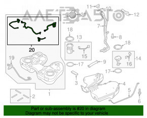 Senzorul de presiune a combustibilului Ford Fusion mk5 13-16 1.6T 2.0T pe șina de combustibil.