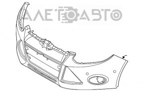 Bara fata goala Ford Focus mk3 11-14 pre-restilizare SUA Taiwan.