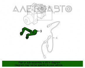 Кронштейн блока ABS Mazda3 03-08