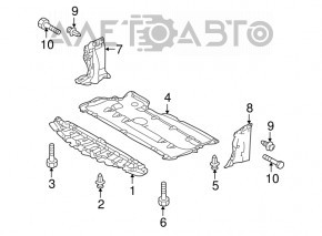 Защита переднего бампера Mazda3 03-08 OEM