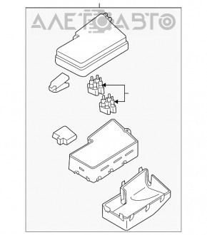 Блок предохранителей подкапотный Mazda 3 2.3 03-08