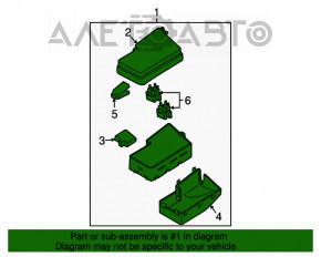 Blocul de siguranțe sub capotă Mazda 3 2.3 03-08