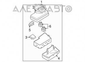 Capacul cutiei de siguranțe sub capotă Mazda 3 2.3 03-08