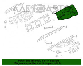 Protecția colectorului stâng Ford Mustang mk6 15- 3.7