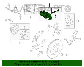 Suport spate dreapta pentru Ford Mustang mk6 15- 2.3T